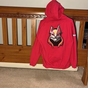 Large pink Fortnite zip up jacket